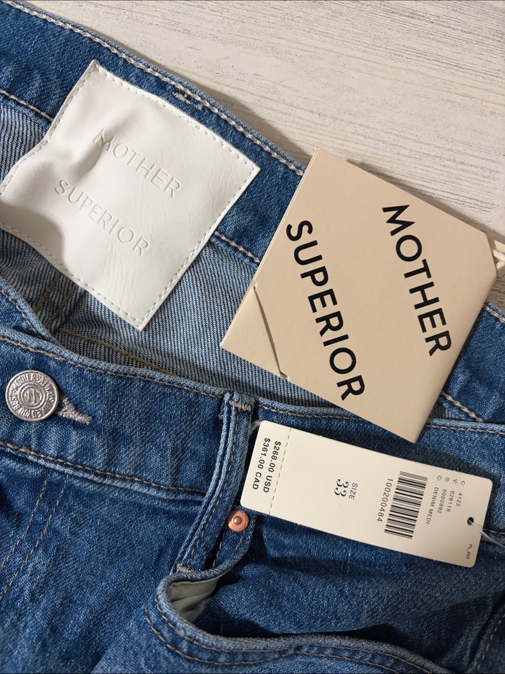 MOTHER The Outsider Flood in Field Trip NWT Size 33 - Picture 8 of 16